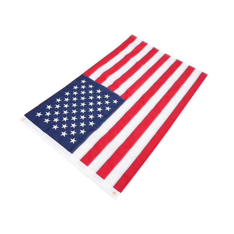 200D NYLON SEWN STRIPES AMERICAN FLAG FOR LOW WIND AND LOW UV