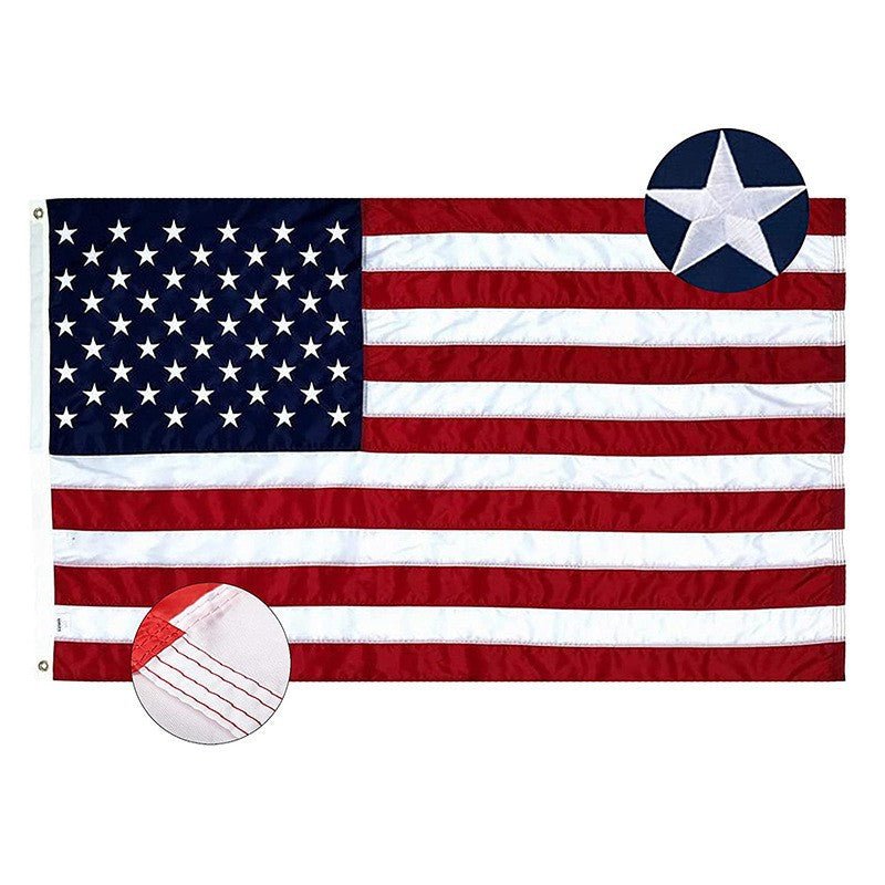 300D POLYESTER SEWN STRIPES AMERICAN FLAG FOR STRONG BREEZE OR MARITIME FLAGS